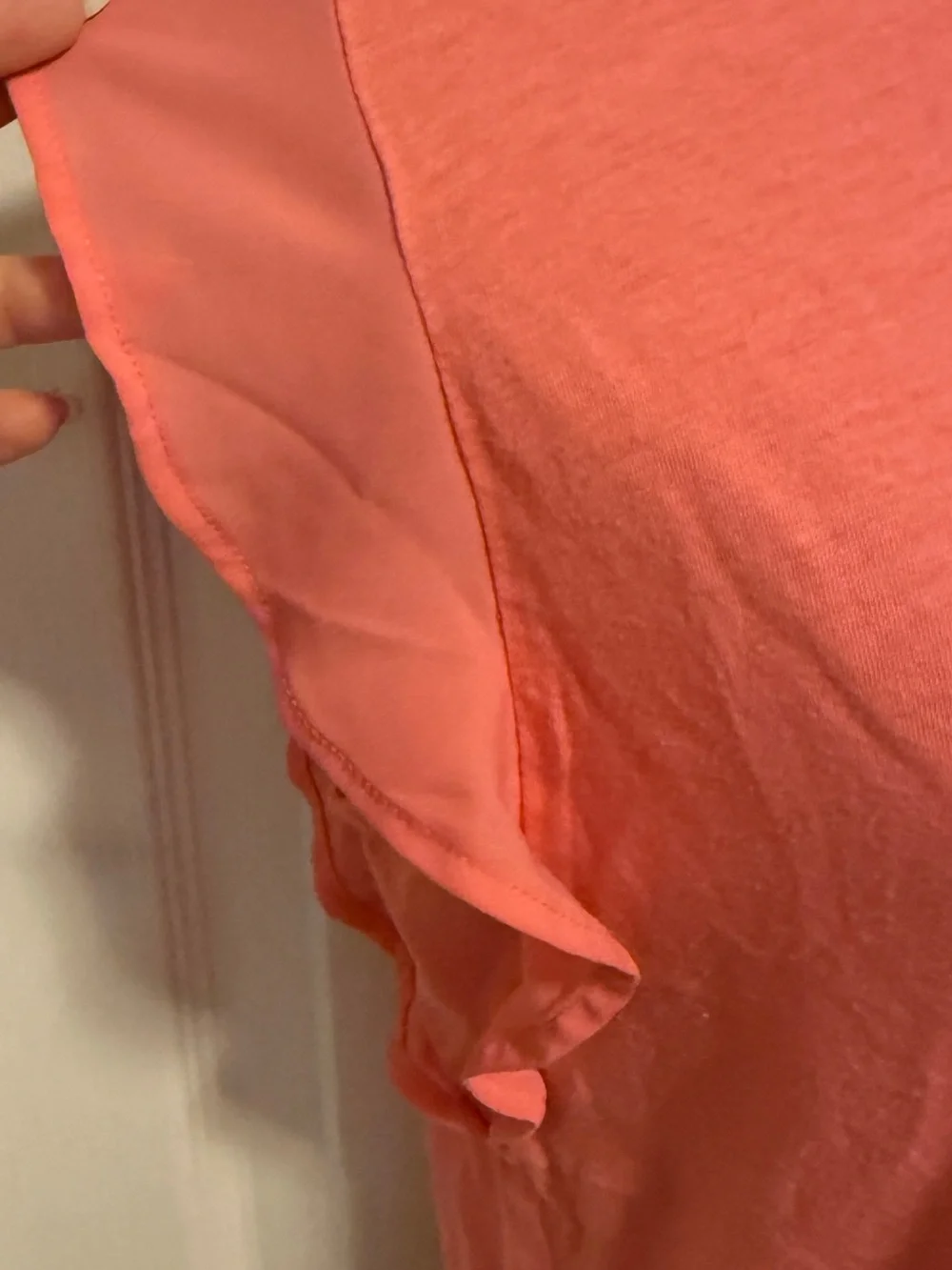 Michael Kors Coral Ruffle Sleeve Womens Top